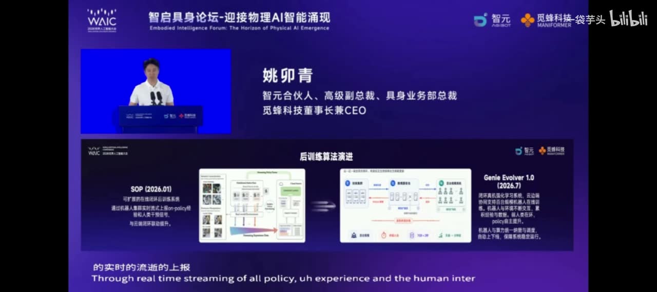 姚卯青：物理 AI 的数据只有语言模型数万分之一，飞轮怎样转起来？现场画面