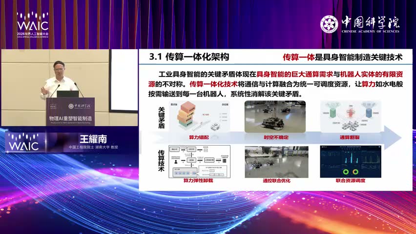 王耀南：集群机器人进入重大装备制造，先要跨过互联互通这道墙现场画面 2